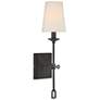 3_Savoy House Lorainne 17 1/2" High Oxidized Black Wall Sconce more views