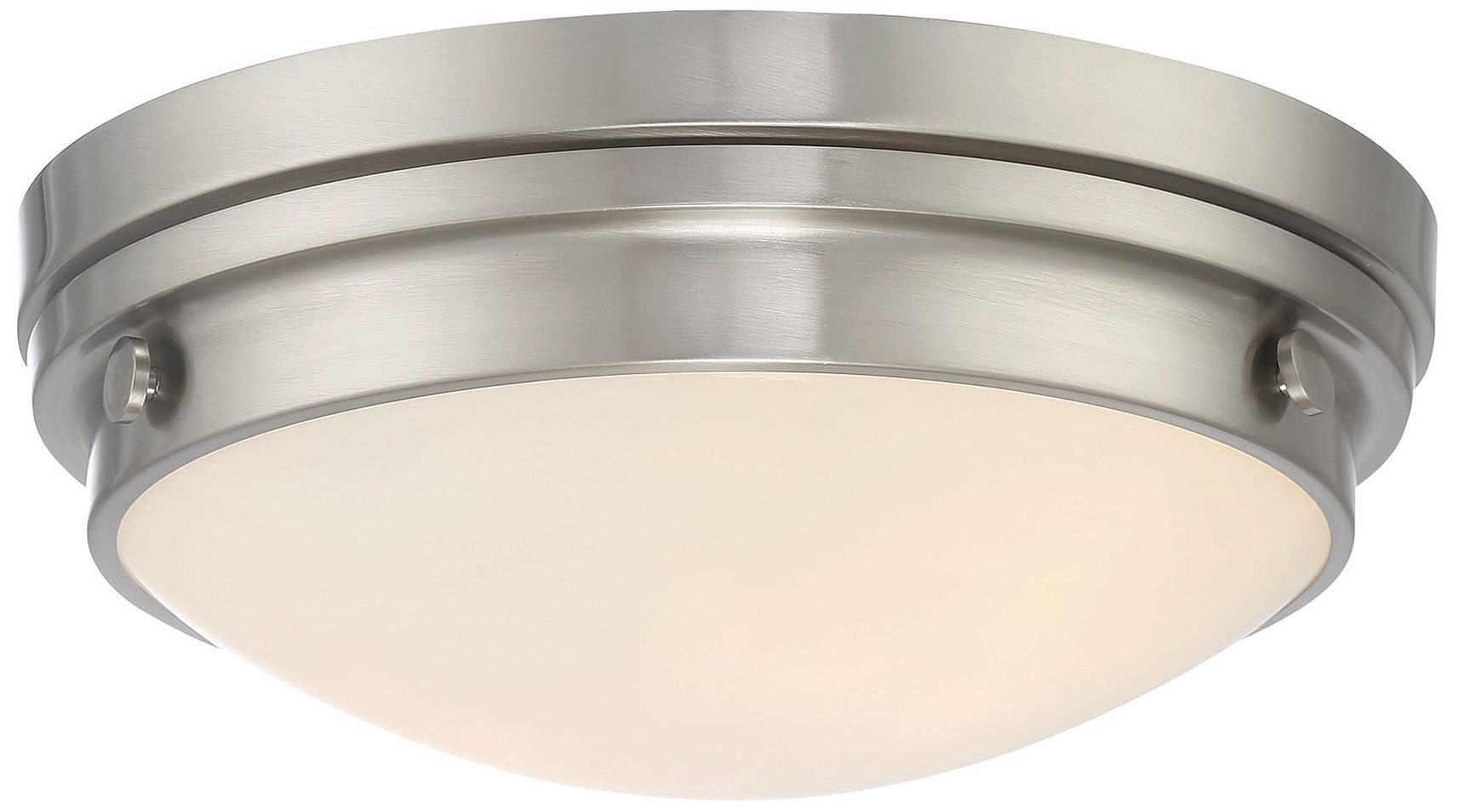 Image 3 Savoy House Lucerne 13 1/4" Wide Satin Nickel Ceiling Light more views