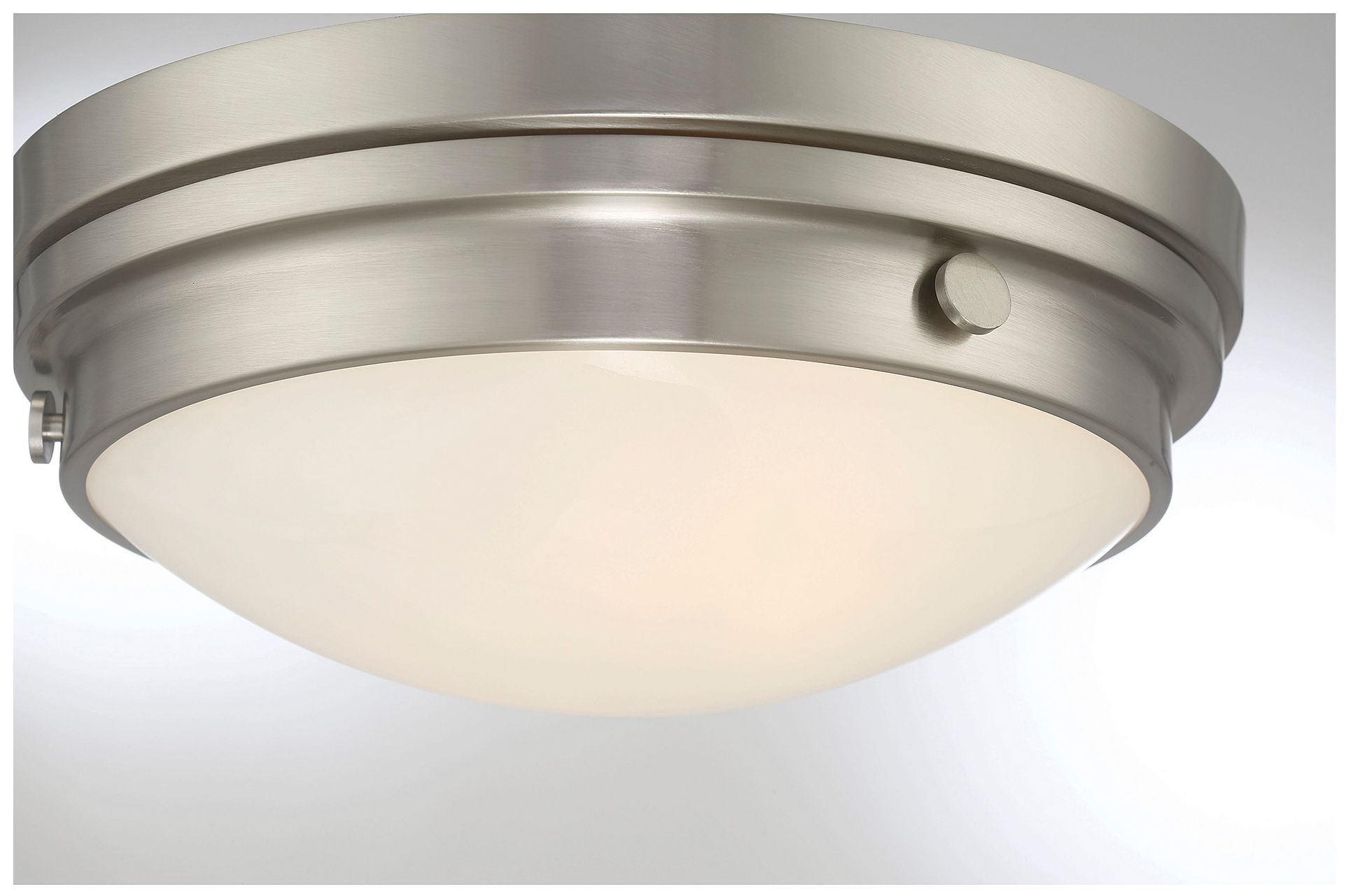 Image 6 Savoy House Lucerne 13 1/4" Wide Satin Nickel Ceiling Light more views