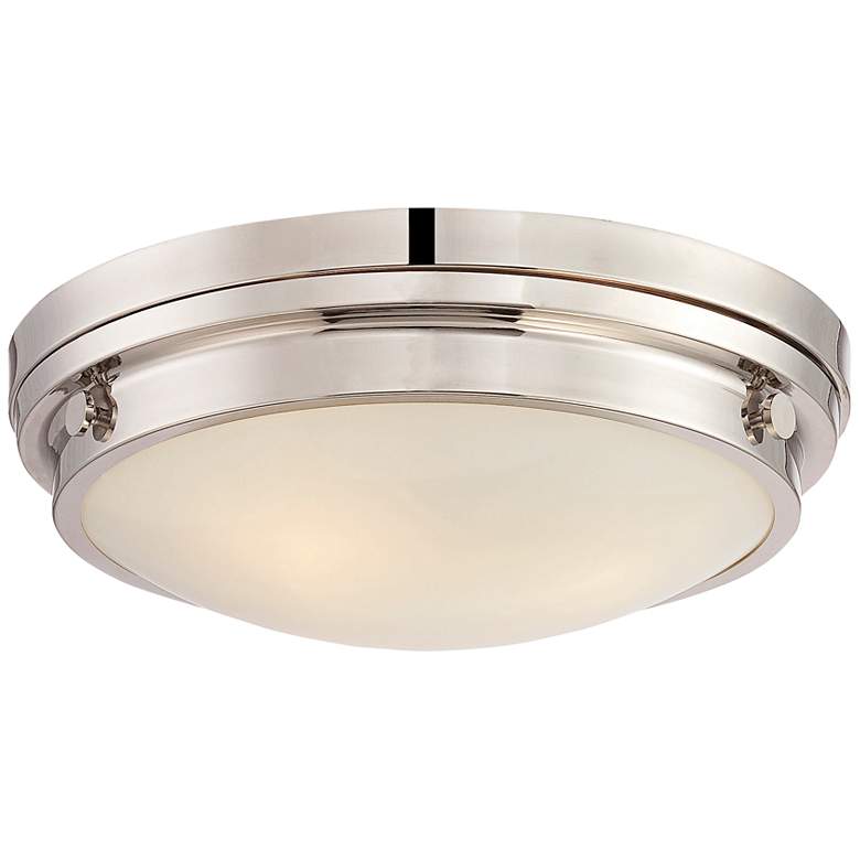 Image 3 Savoy House Lucerne 15" Wide Polished Nickel Ceiling Light