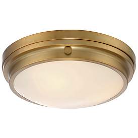 Image5 of Savoy House Lucerne 15" Wide Warm Brass Ceiling Light more views