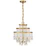3_Savoy House Luna 16"W Warm Brass 3-Light 3-Tier Chandelier more views