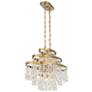 5_Savoy House Luna 17" Wide Warm Brass 10-Light Linear Chandelier more views