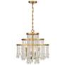 2_Savoy House Luna 20"W Warm Brass Crystal 4-Light Chandelier