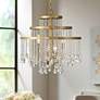 1_Savoy House Luna 20"W Warm Brass Crystal 4-Light Chandelier