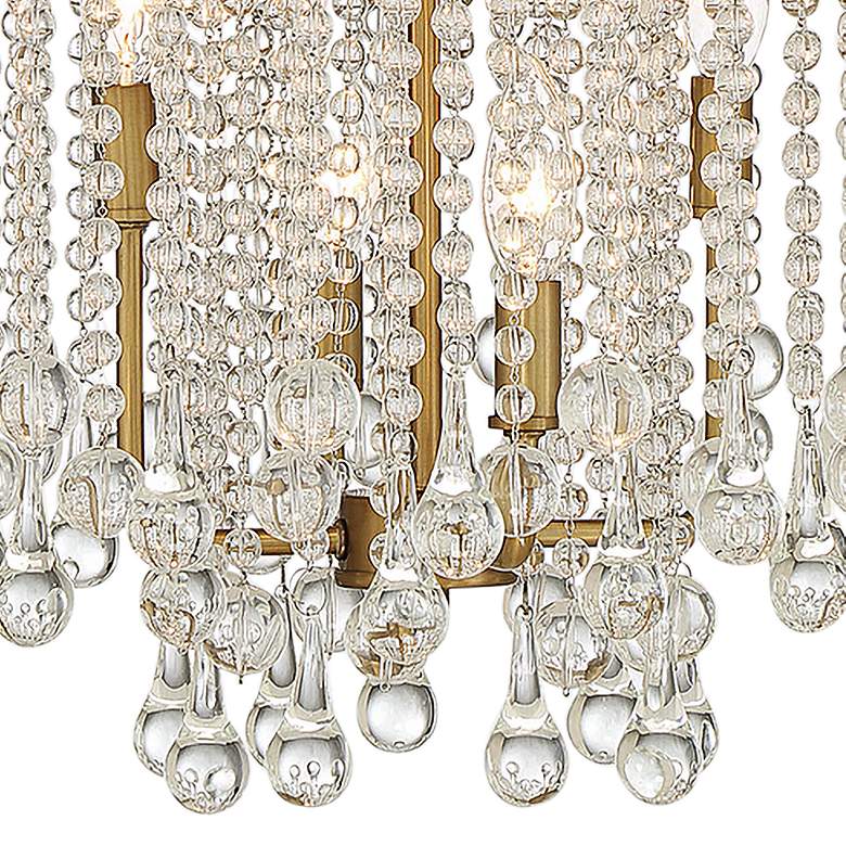 Image 3 Savoy House Luna 20"W Warm Brass Crystal 4-Light Chandelier more views