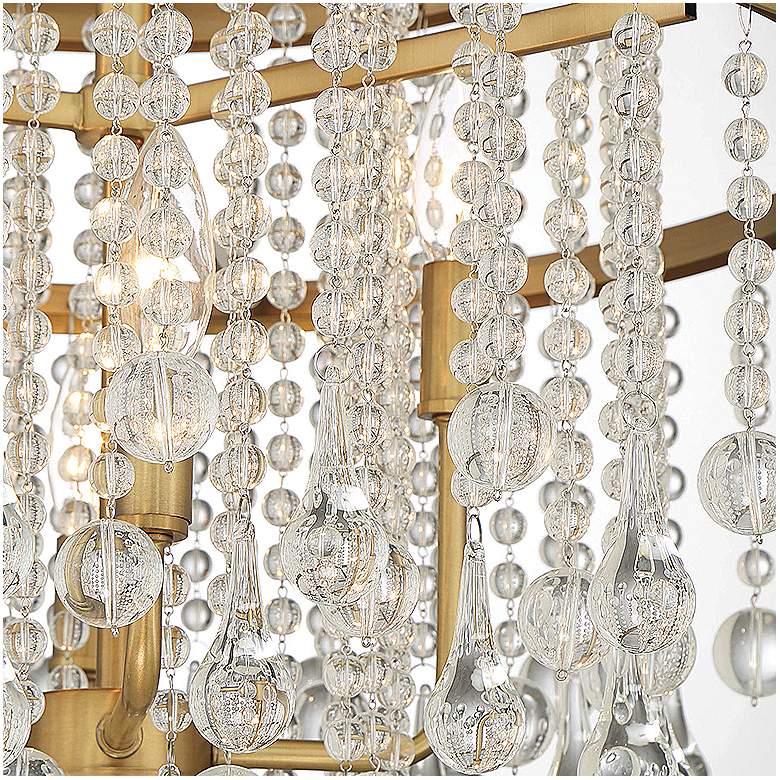 Image 4 Savoy House Luna 20"W Warm Brass Crystal 4-Light Chandelier more views
