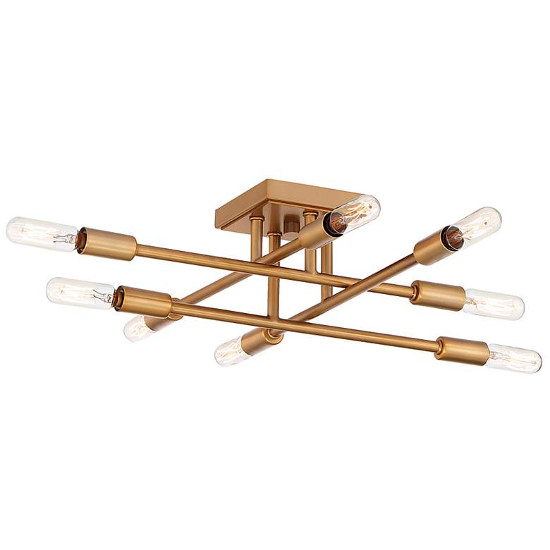 Image 4 Savoy House Lyrique 19.5" Wide Warm Brass 8-Light Ceiling Light more views