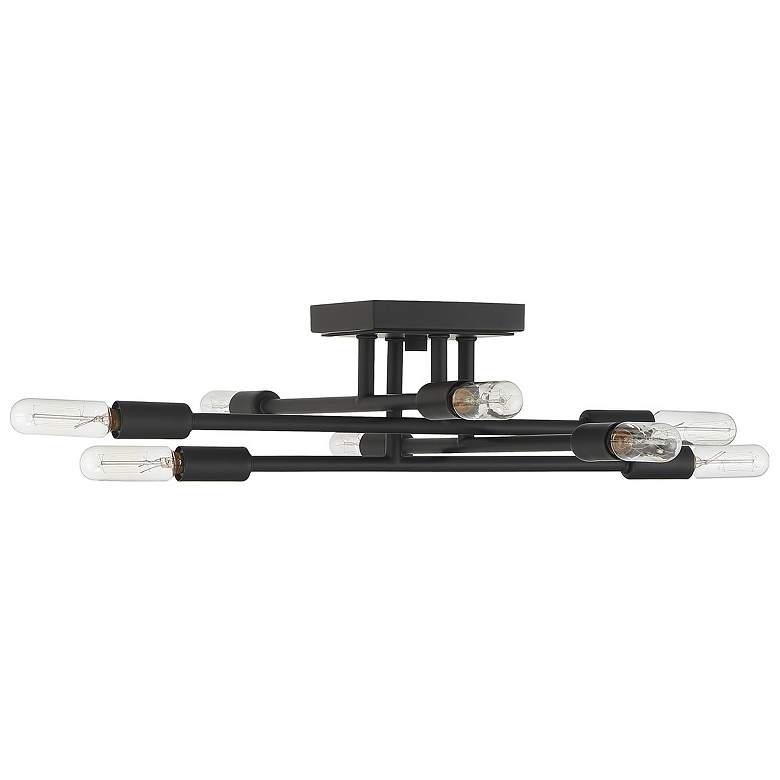 Image 2 Savoy House Lyrique 19 1/2" Wide Black 8-Light Ceiling Light more views
