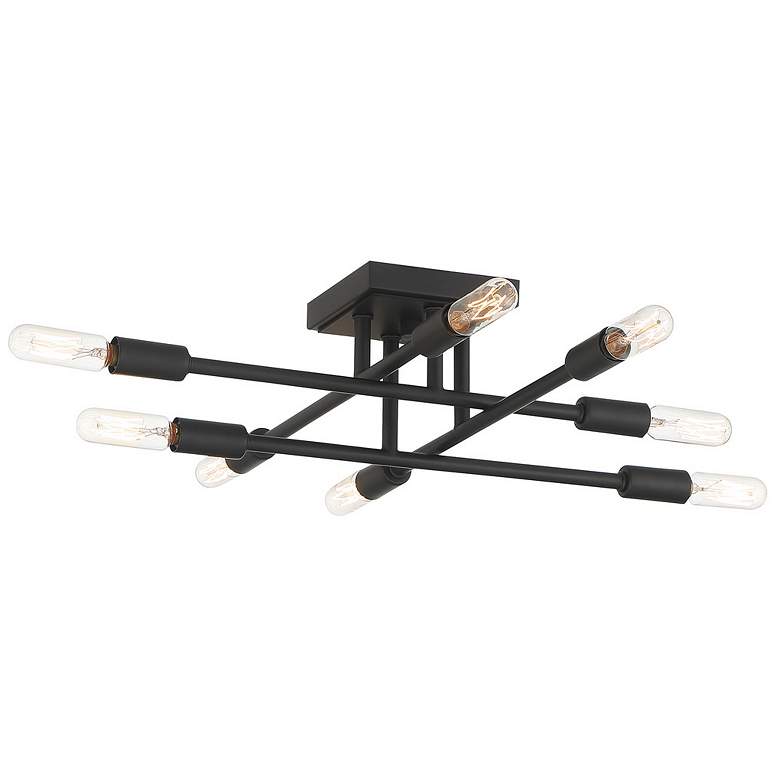 Image 4 Savoy House Lyrique 19 1/2" Wide Black 8-Light Ceiling Light more views