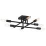 4_Savoy House Lyrique 19 1/2" Wide Black 8-Light Ceiling Light more views