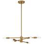 3_Savoy House Lyrique 21.75" Wide Warm Brass 6-Light Chandelier more views