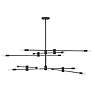 1_Savoy House Lyrique 54.25" Wide Matte Black 12-Light Chandelier