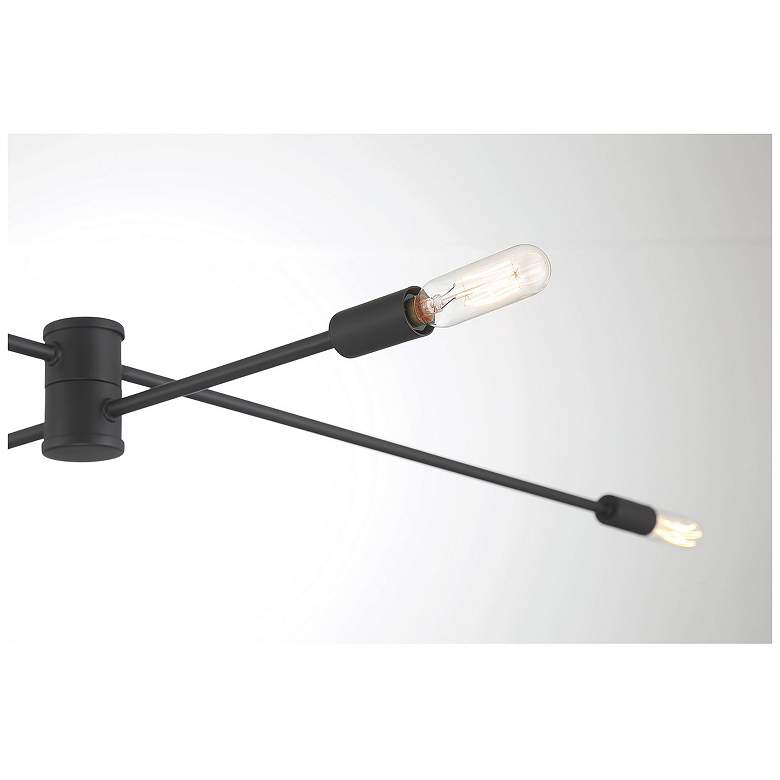 Image 6 Savoy House Lyrique 54.25" Wide Matte Black 12-Light Chandelier more views