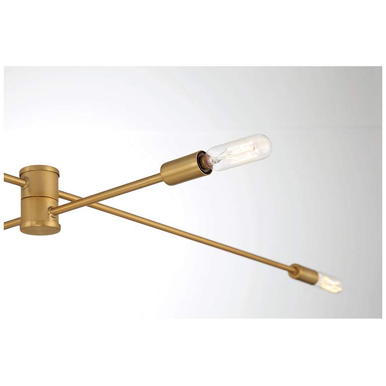 Image 6 Savoy House Lyrique 54.25" Wide Warm Brass 12-Light Chandelier more views