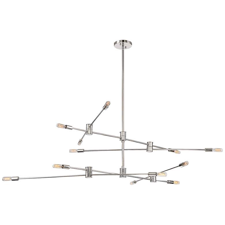 Image 4 Savoy House Lyrique 54 1/4" Wide Polished Nickel Chandelier more views