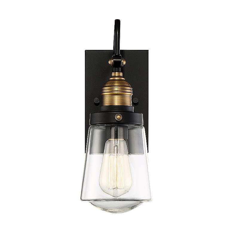 Image 1 Savoy House Macauley 20 3/4" High Black Outdoor Wall Light