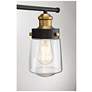 6_Savoy House Macauley 24" Wide Vintage Black with Warm Brass Bath Light more views