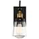 Savoy House Macauley Vintage Black with Warm Brass Outdoor Wall Light