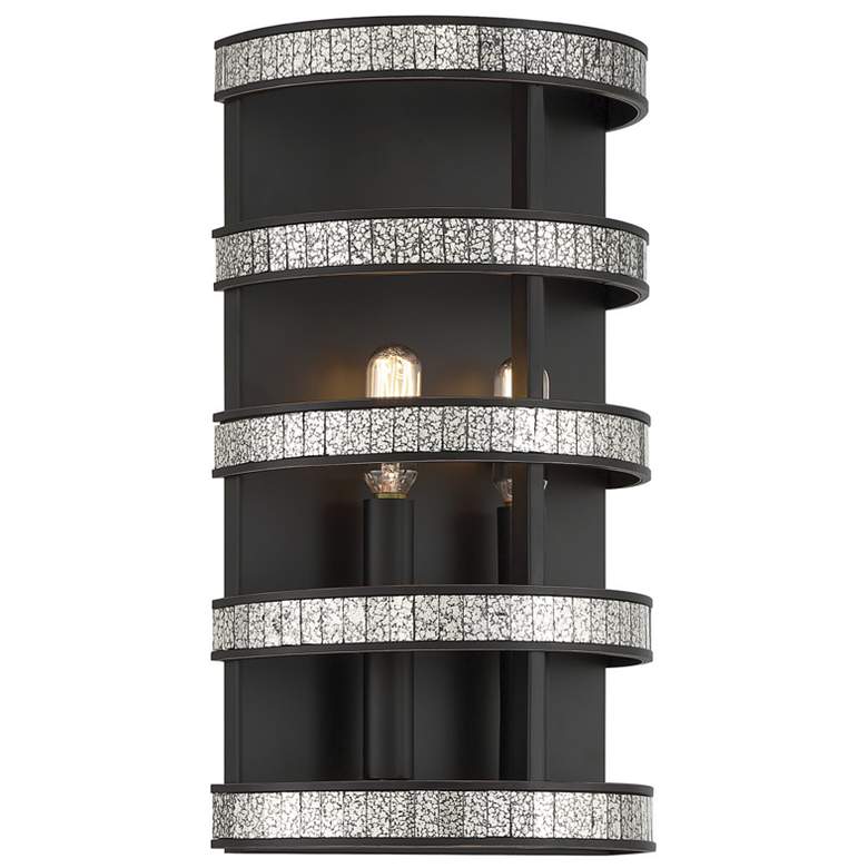 Image 1 Savoy House Madera 14" High English Bronze 2-Light Wall Sconce