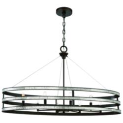 Savoy House Madera 18&quot; Wide English Bronze 8-Light Linear Chandelier