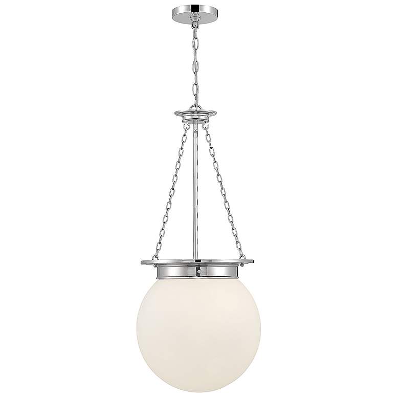 Image 1 Savoy House Manor 13 1/2" Wide Polished Nickel Pendant Light