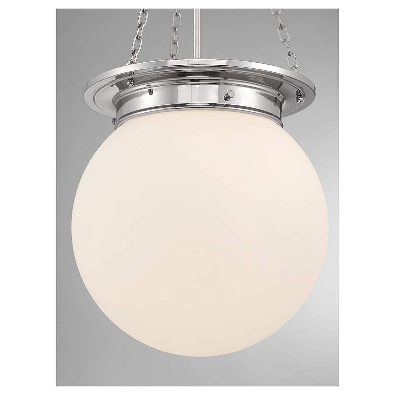 Image 6 Savoy House Manor 13 1/2" Wide Polished Nickel Pendant Light more views