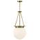 Savoy House Manor 13 1/2" Wide Warm Brass Orb Pendant Light