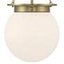 2_Savoy House Manor 13 1/2" Wide Warm Brass Orb Pendant Light more views