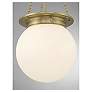 3_Savoy House Manor 13 1/2" Wide Warm Brass Orb Pendant Light more views