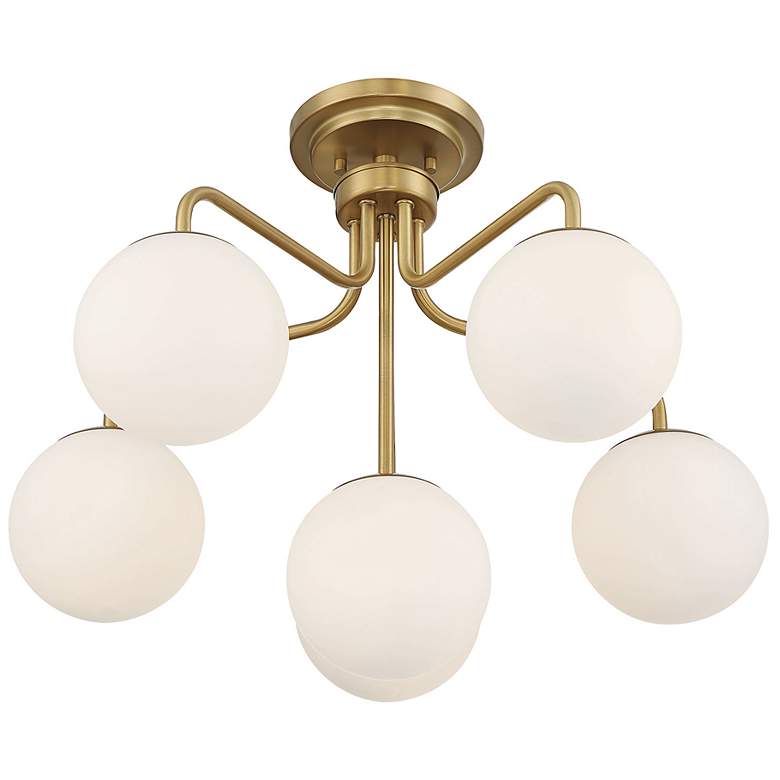 Image 4 Savoy House Marco 24" Wide Warm Brass 6-Light Ceiling Light more views