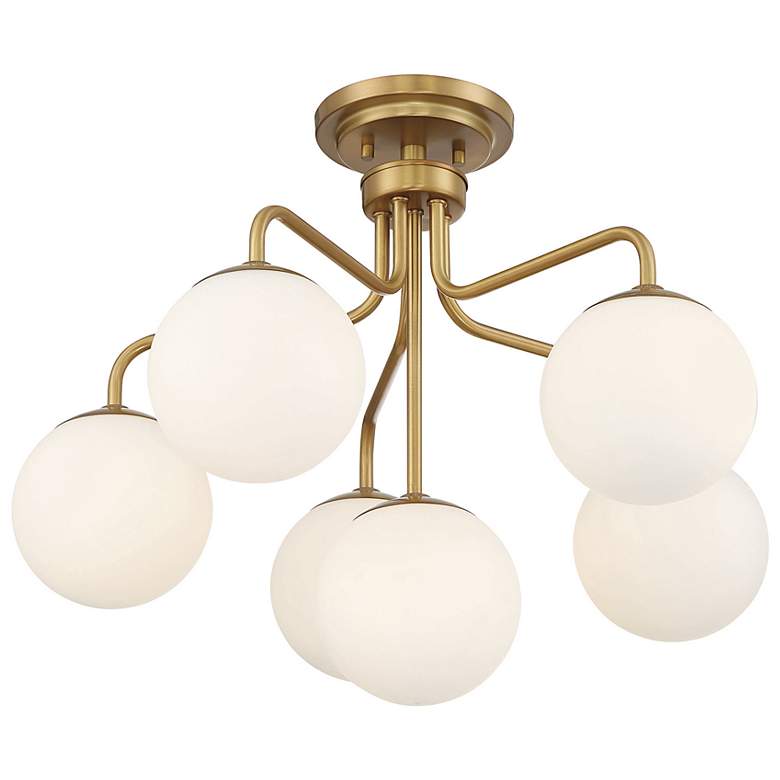Image 5 Savoy House Marco 24" Wide Warm Brass 6-Light Ceiling Light more views