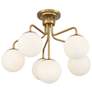 5_Savoy House Marco 24" Wide Warm Brass 6-Light Ceiling Light more views