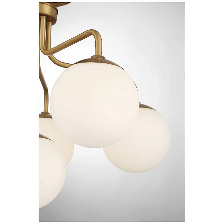 Image 6 Savoy House Marco 24" Wide Warm Brass 6-Light Ceiling Light more views