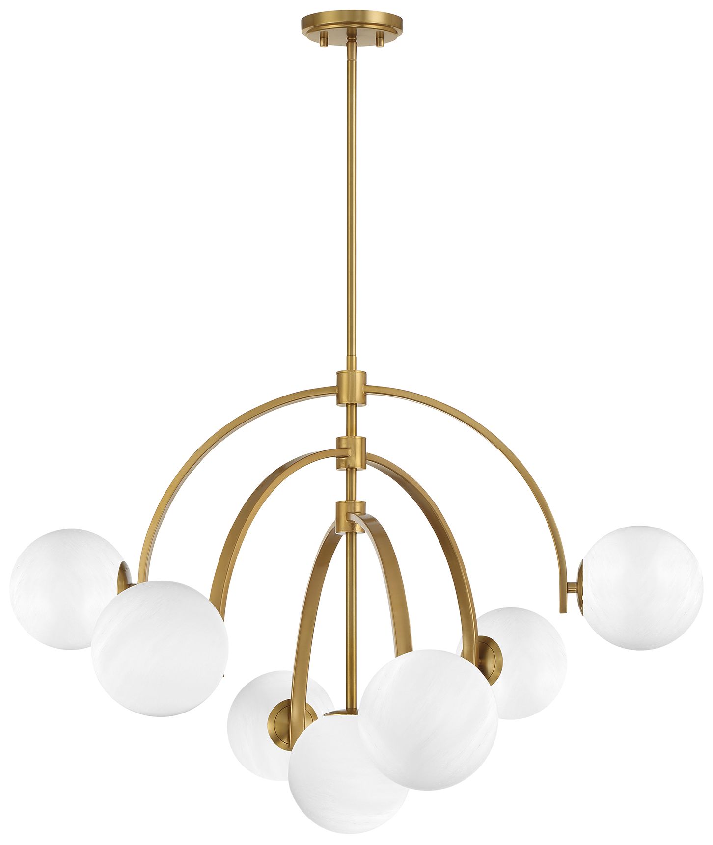 Image 2 Savoy House Marias 32" Wide Warm Brass 7-Light Chandelier more views