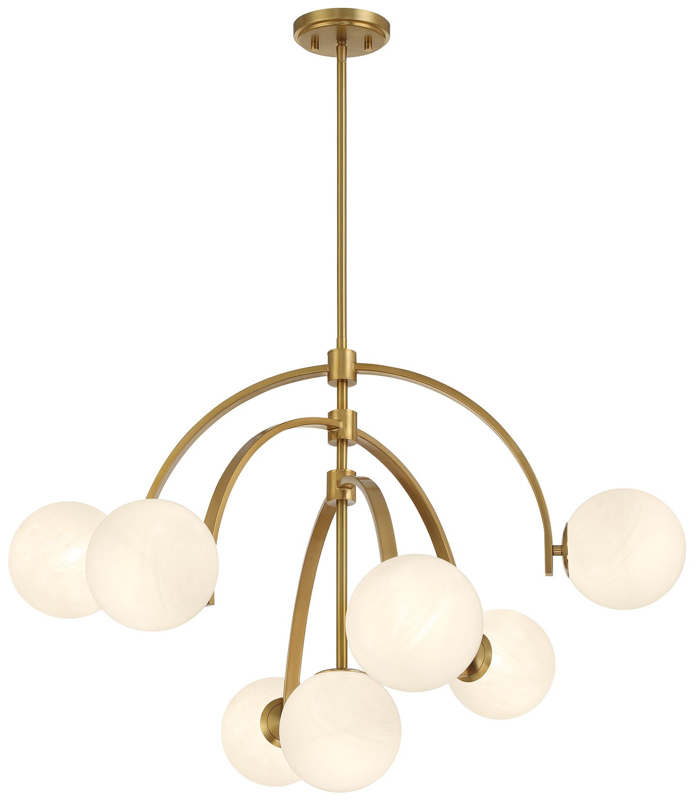 Image 3 Savoy House Marias 32" Wide Warm Brass 7-Light Chandelier more views