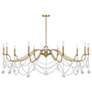 1_Savoy House Mariposa 60" Wide Warm Brass 10-Light Chandelier