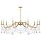 Savoy House Mariposa 60" Wide Warm Brass 10-Light Chandelier