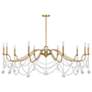 Thumbnail2 of Savoy House Mariposa 60" Wide Warm Brass 10-Light Chandelier more views