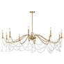 5_Savoy House Mariposa 60" Wide Warm Brass 10-Light Chandelier more views