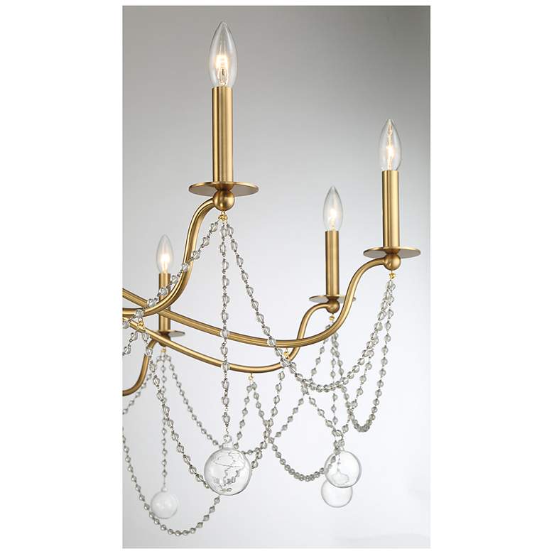 Image 6 Savoy House Mariposa 60" Wide Warm Brass 10-Light Chandelier more views