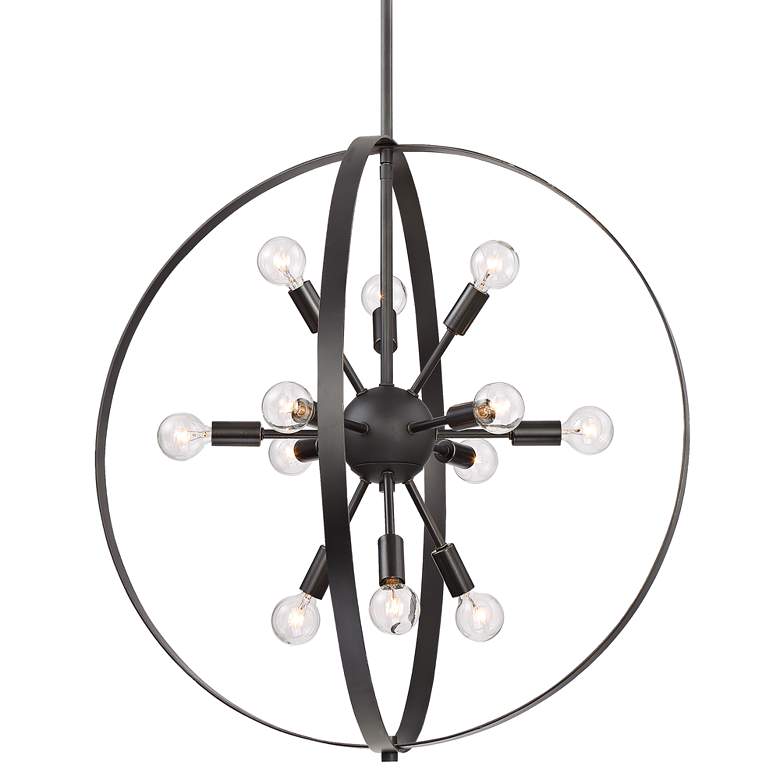 Image 2 Savoy House Marly 24 1/2" Wide Bronze 12-Light Chandelier