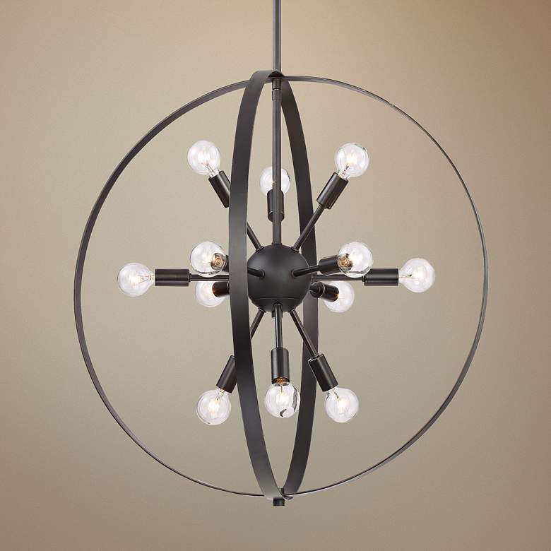 Image 1 Savoy House Marly 24 1/2" Wide Bronze 12-Light Chandelier
