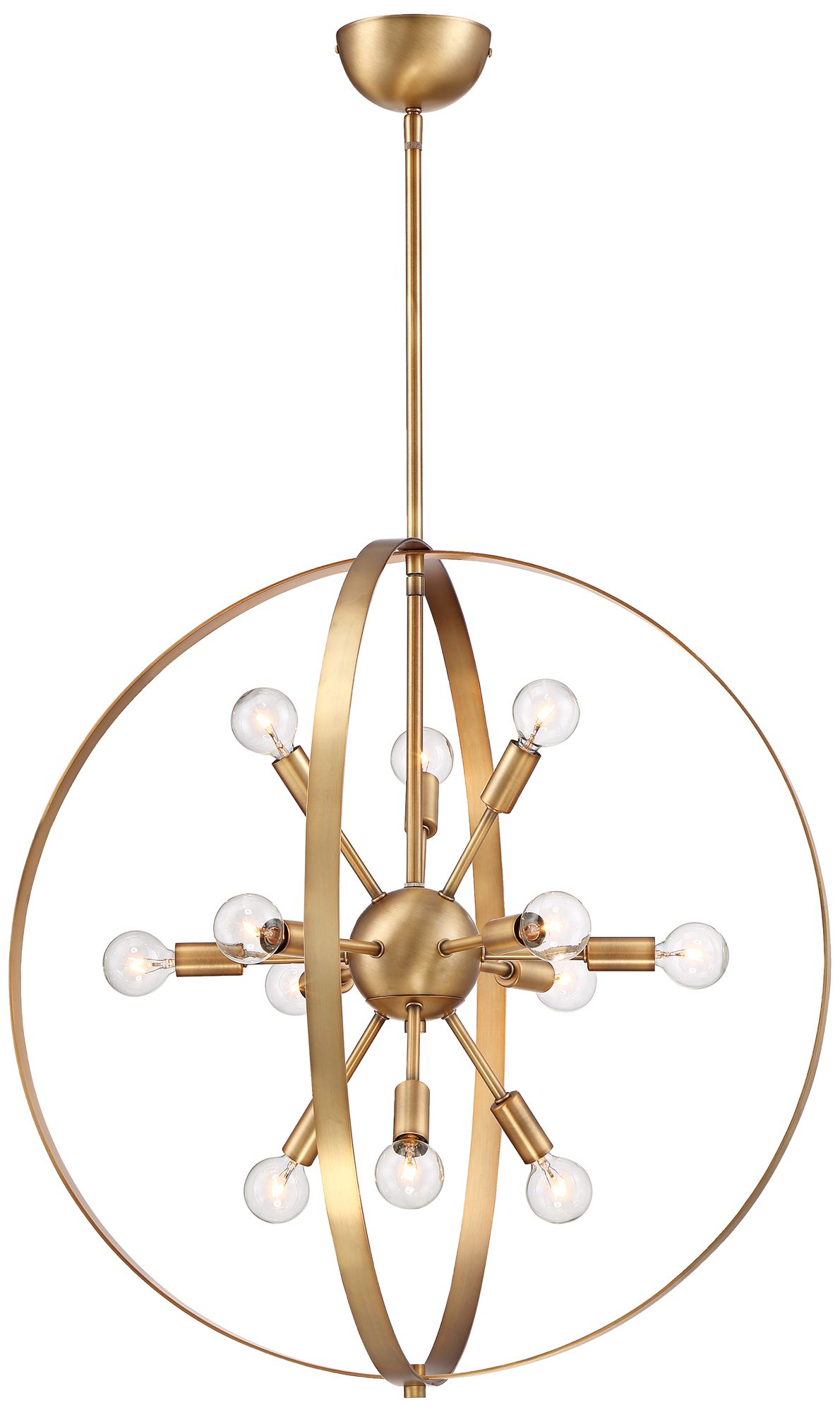 Savoy House Marly 24 1/2"W Warm Brass 12-Light Chandelier