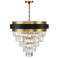 Savoy House Marquise 30"W Black and Warm Brass Chandelier