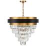 2_Savoy House Marquise 30"W Black and Warm Brass Chandelier more views