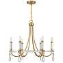 2_Savoy House Mayfair 25 1/2" Warm Brass and Chrome 6-Light Chandelier more views
