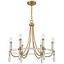 3_Savoy House Mayfair 25 1/2" Warm Brass and Chrome 6-Light Chandelier more views