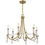 5_Savoy House Mayfair 25 1/2" Warm Brass and Chrome 6-Light Chandelier more views