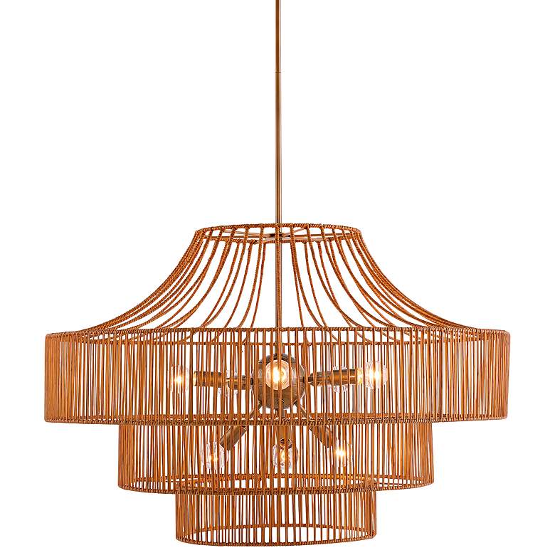 Image 2 Savoy House Medlock 32"W Burnished Brass Outdoor Chandelier